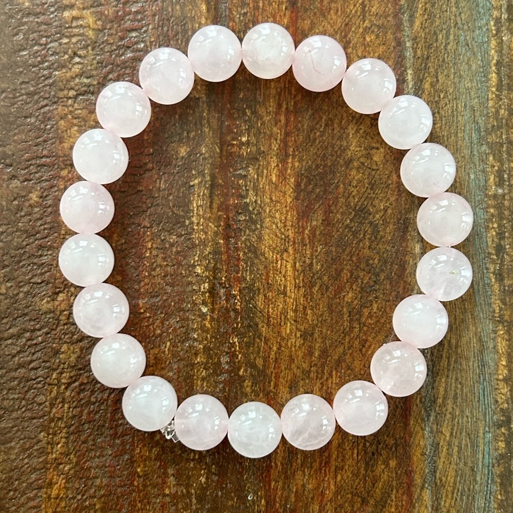 Genuine Rose Quartz Healing Stones Bracelet